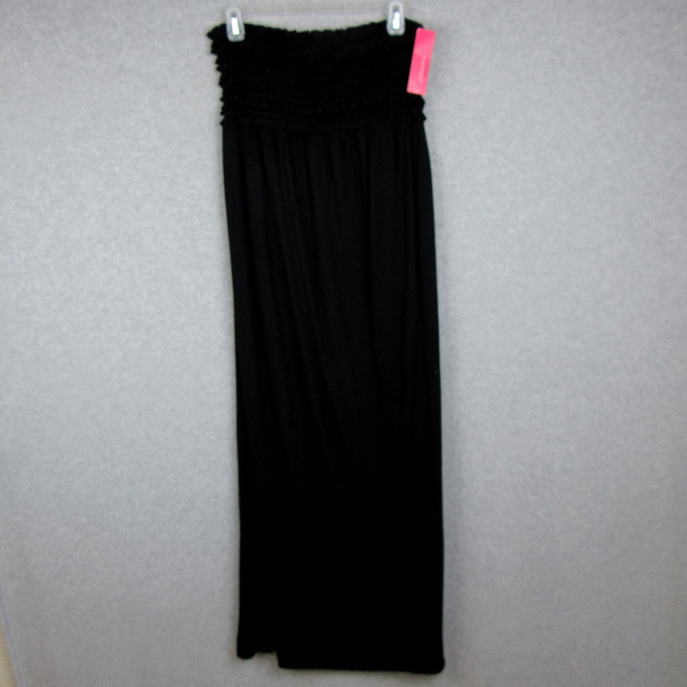 Swim Coverup Black Long Dress